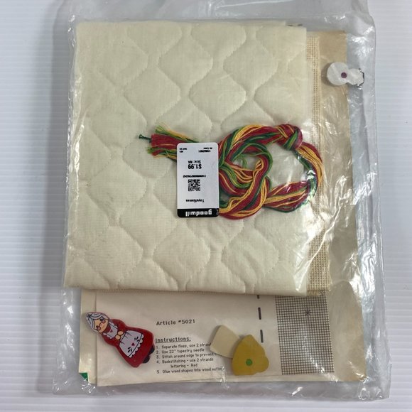 Hobby Kraft Kit 5021 Jumbo Counted Crosstitch Christmas Stocking Snowman Angel - Picture 2 of 6